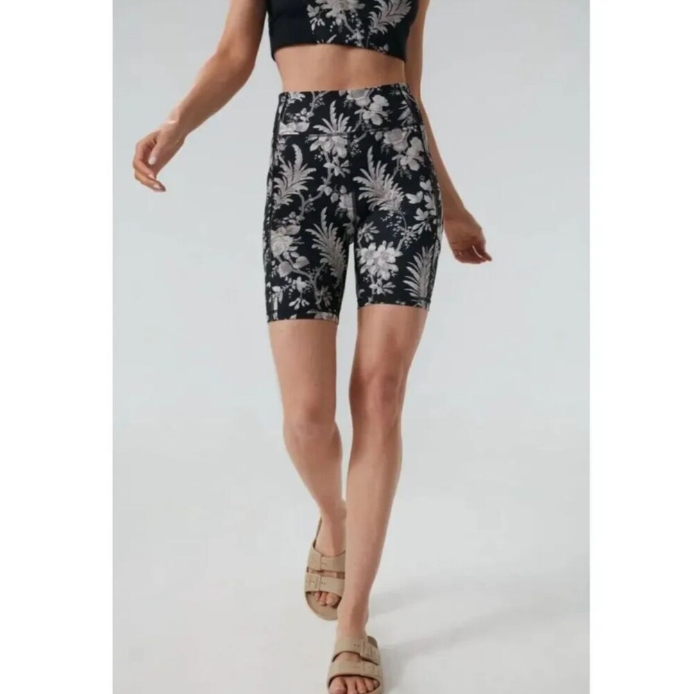 Tuckernuck Ojai Vines Ava Bike Short Size Small NWT Compression High Rise